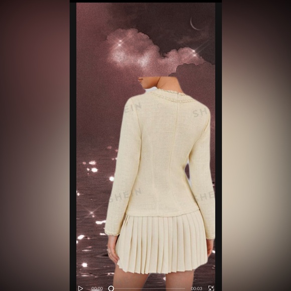 Fall Double Breasted Short Dress - Picture 3 of 8